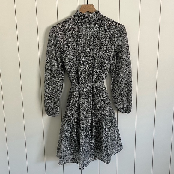 Maje Floral Print Devore Mini Dress - Picture 4 of 4